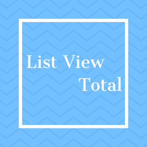 List View Total