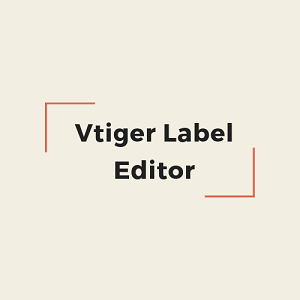 vtiger label editor