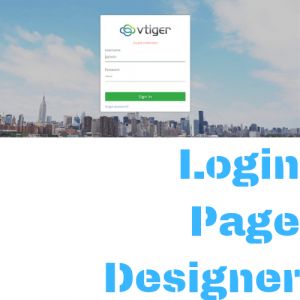 Login page designer