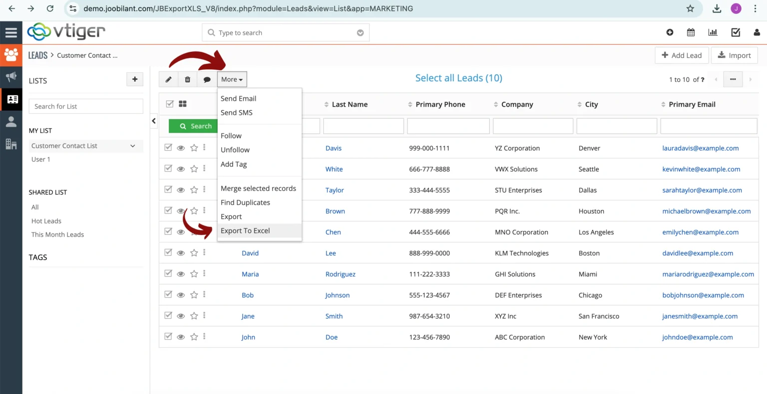 export-records-in-excel-sheet