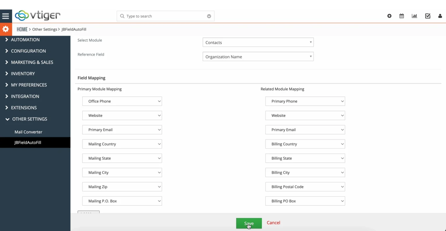 setting-up-field-mapping-for-vtiger-field-auto-fill