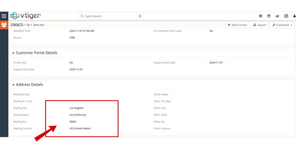 Related Record Update for VTiger