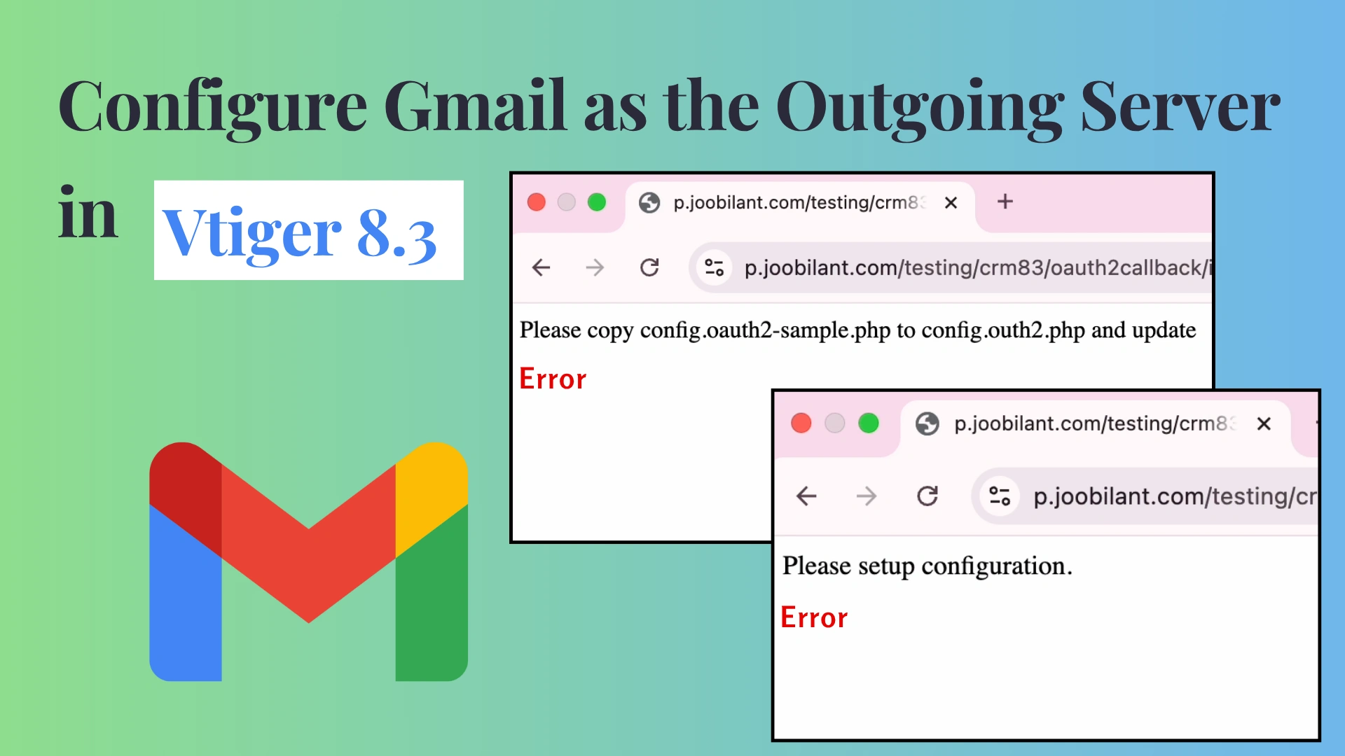 Gmail as The Outgoing Server in Vtiger CRM 5 1