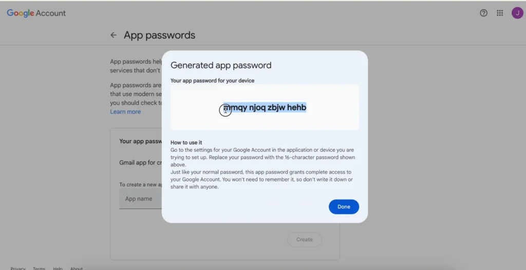Gmail as the outgoing server in vTiger CRM 4