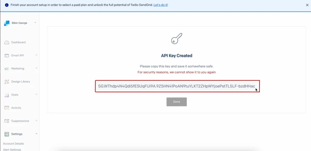 Sendgrid as outgoing server in vTiger CRM