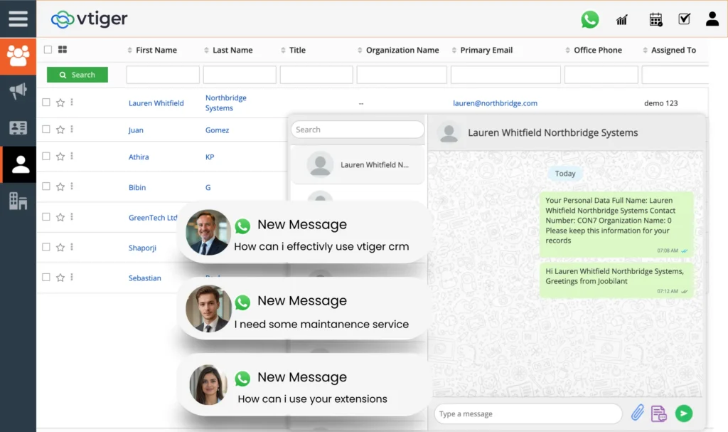 vtiger whatsapp integration 4