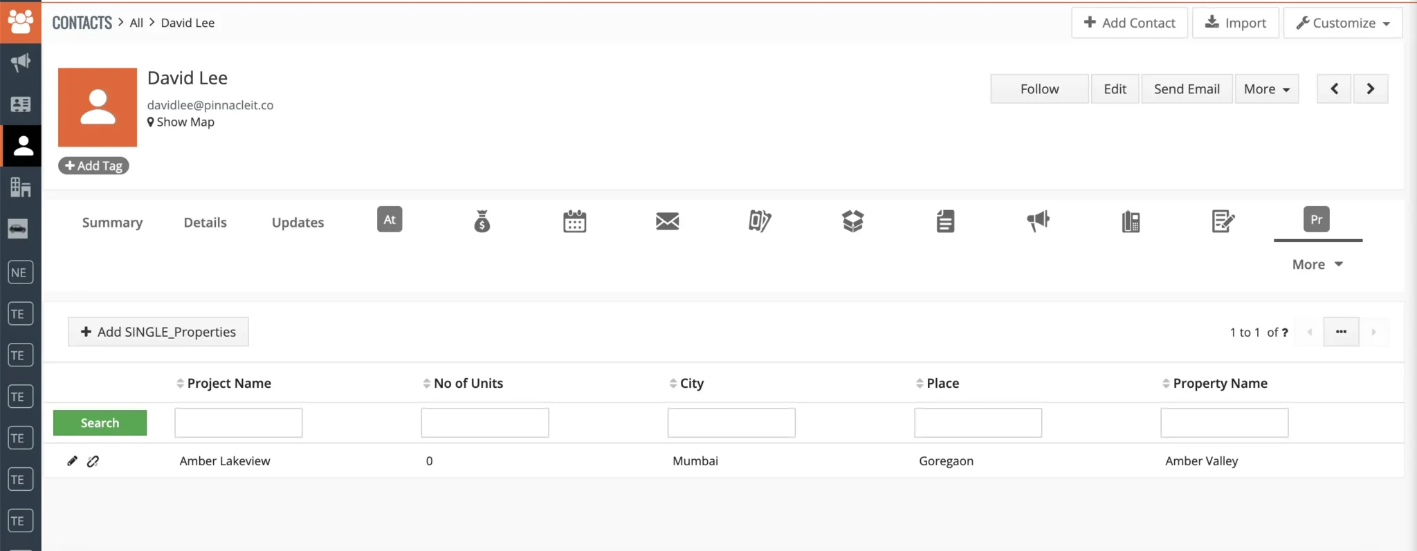 Custom Module Related List View in Contacts